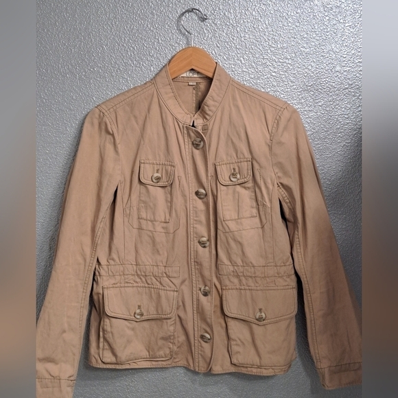 Ann Taylor Loft Khaki Utility Jacket  Size M - Picture 1 of 9